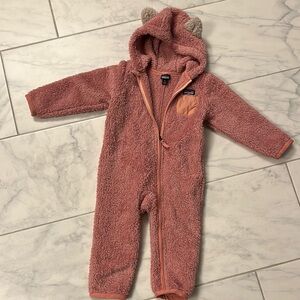 Patagonia size 3t Cozy Pink Fleece Kids One Piece